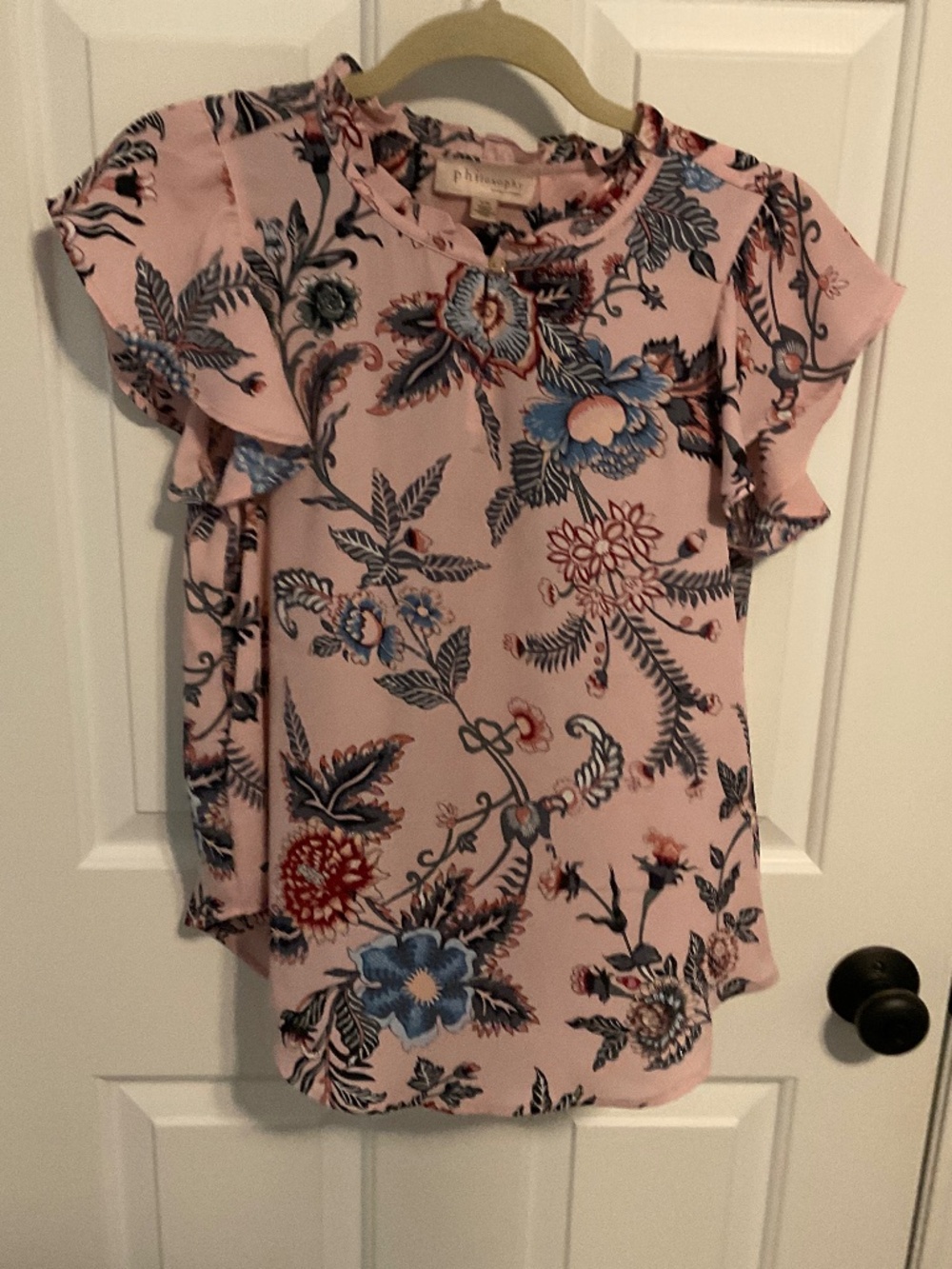 Philosophy pink blouse
